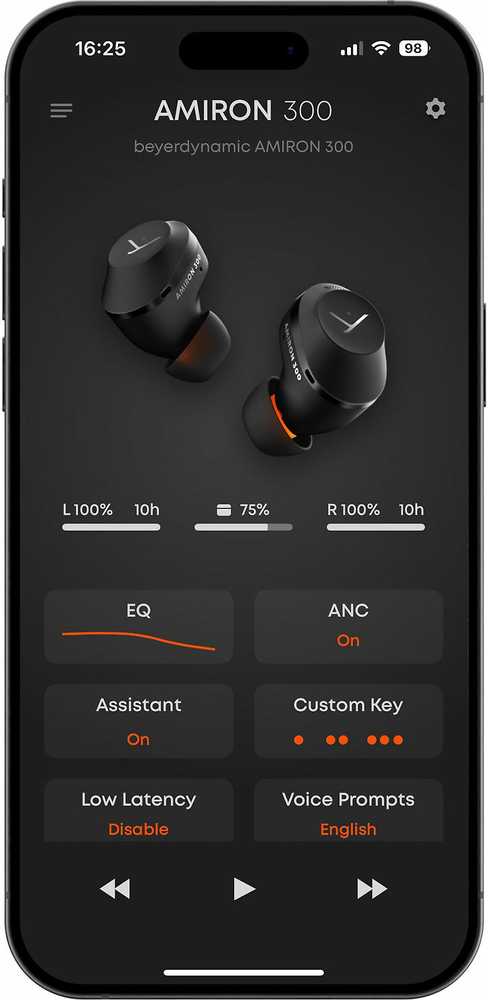 Ausinės Beyerdynamic Amiron 300 True Belaidžiai triukšmą slopinantys ausinukai | Kreminė