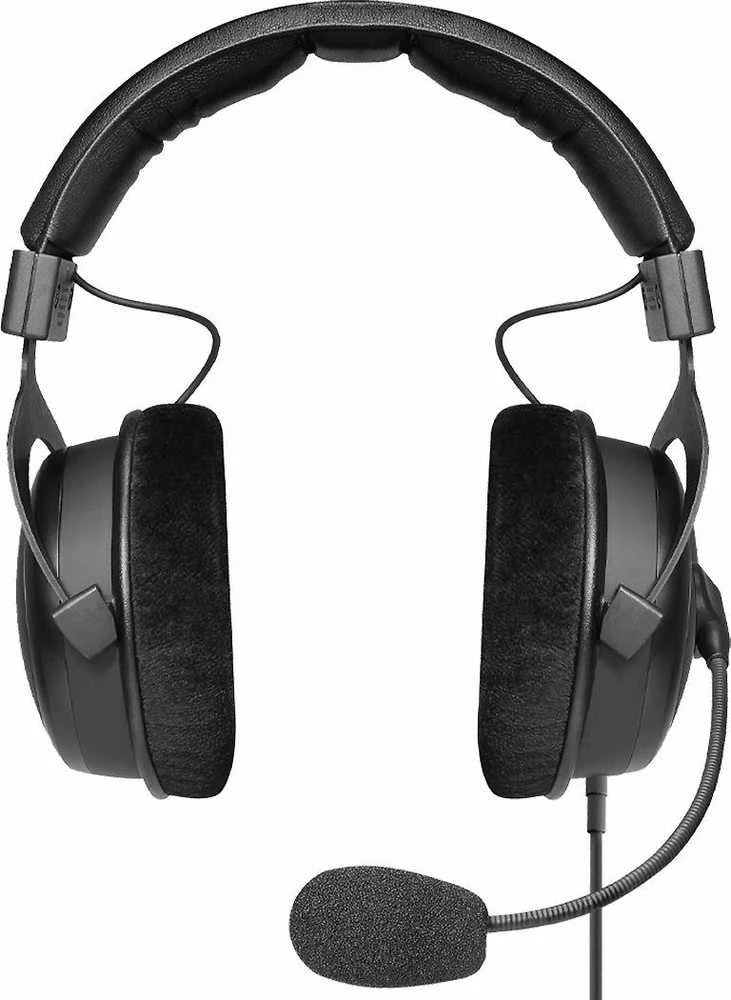 Beyerdynamic MMX 300 Pro priekinis vaizdas su mikrofonu