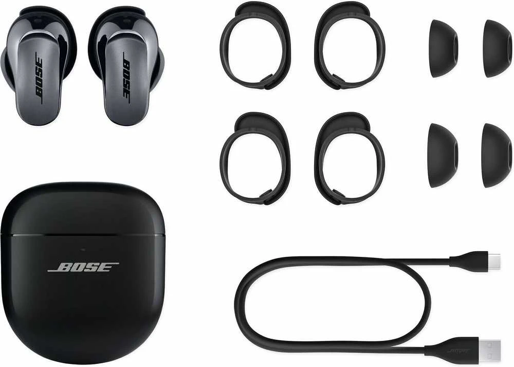 Bose QuietComfort Ultra Earbuds ausinės, Juodos spalvos aprašymas - Prekės nuotrauka