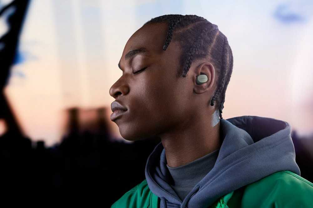 Ausinės Bowers Wilkins B&W Pi6 nappikuulokkeet aktiivisella melunvaimennuksella, vihreä