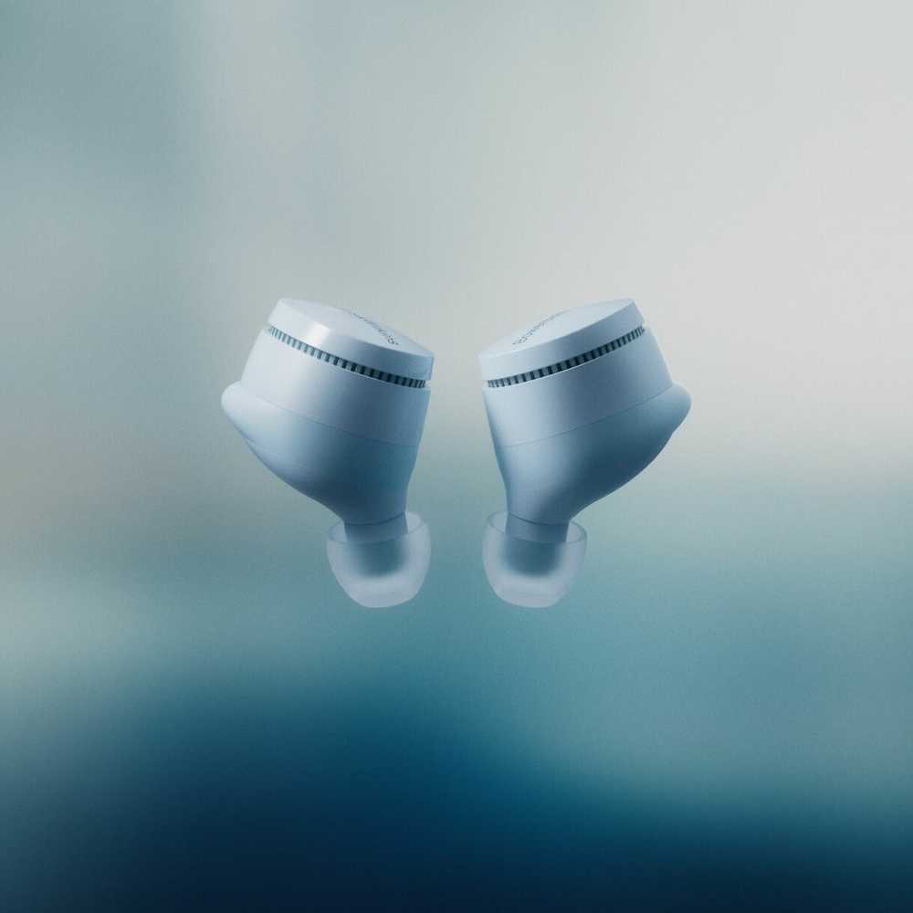 Ausinės Bowers Wilkins B&W Pi6 nappikuulokkeet aktiivisella melunvaimennuksella, sininen