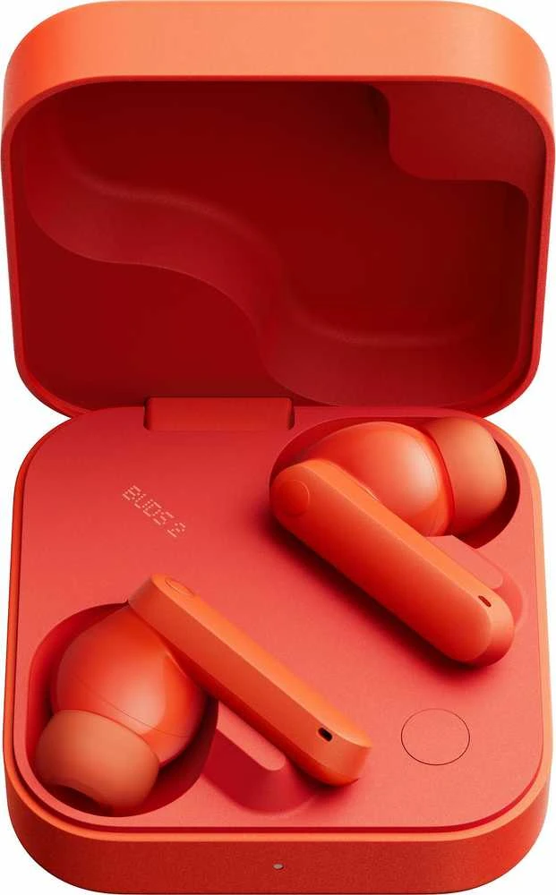 CMF Buds 2 oranžinės ausinės atvirame dėkle