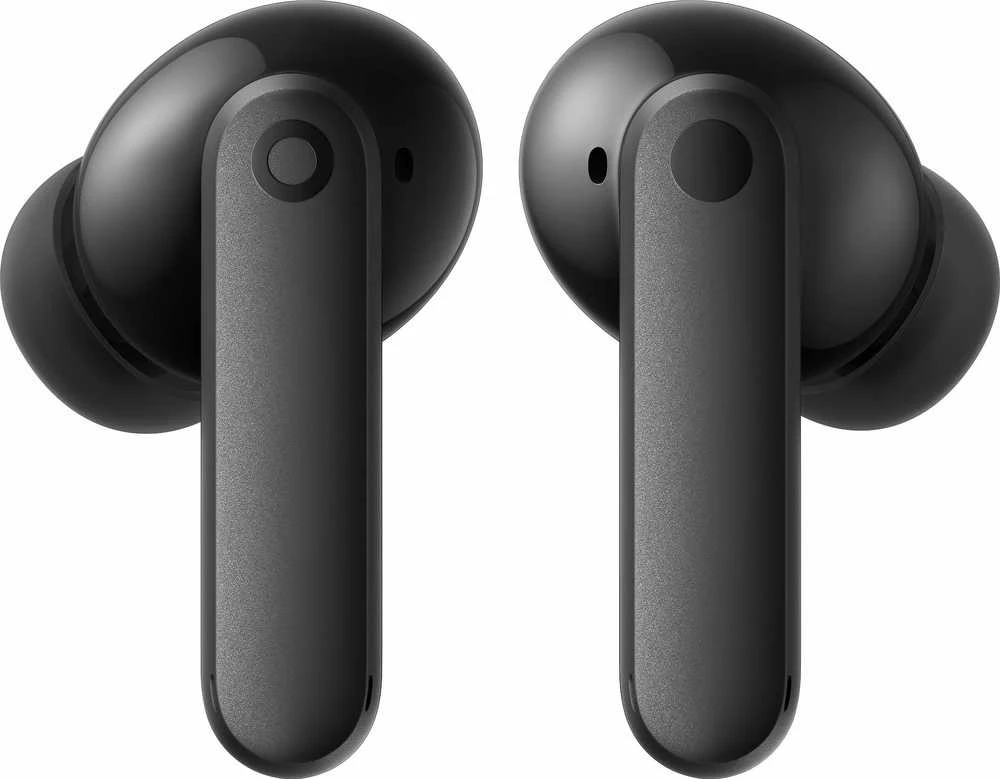 Dark Grey CMF Buds 2 ausinės priekiniu kampu