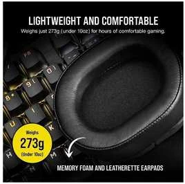 Žaidimų ausinės Corsair HS55 Surround Headset Carbon, Juodos