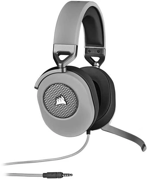 Corsair HS65 erdvinio garso ausinės, Su laidu, Baltos