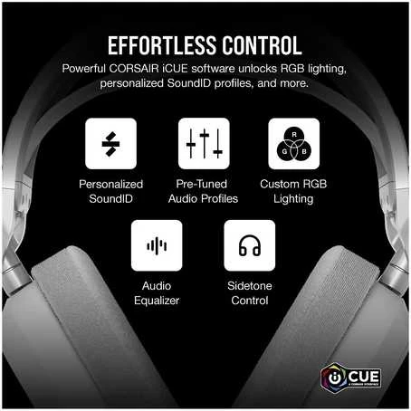 Corsair | Ausinės Žaidimams | HS80 MAX | Bluetooth | Over-Ear | Belaidės