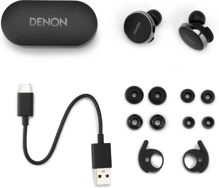 Denon PerL Pro ausinės su priedų komplektu