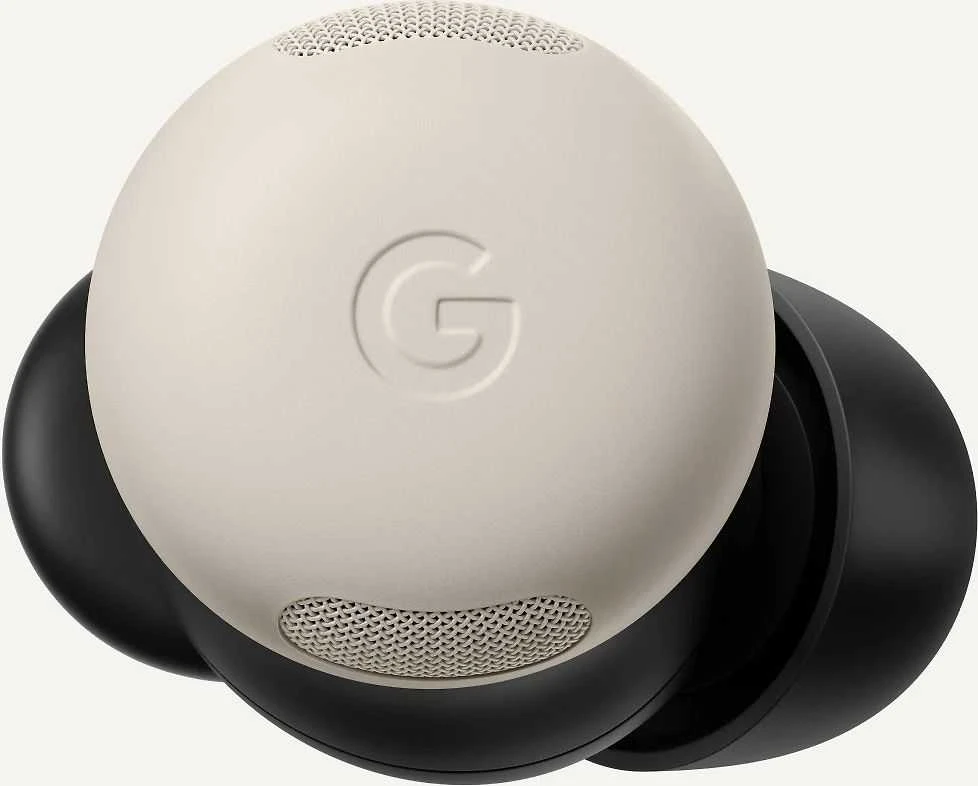 Google Pixel Buds Pro 2 Porcelain ausinės iš arti