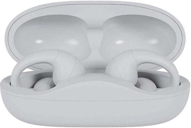 Polaroid „Happy Plugs Clip“ belaidės atviros ausinės (baltos)