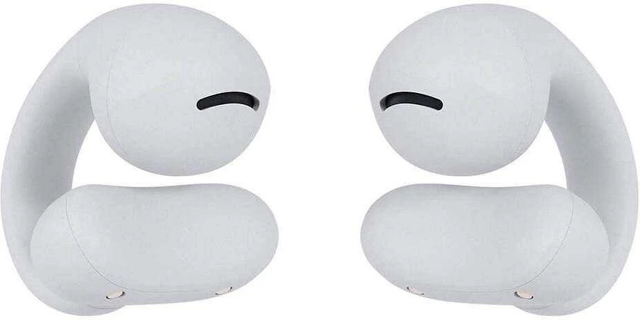 Polaroid „Happy Plugs Clip“ belaidės atviros ausinės (baltos)