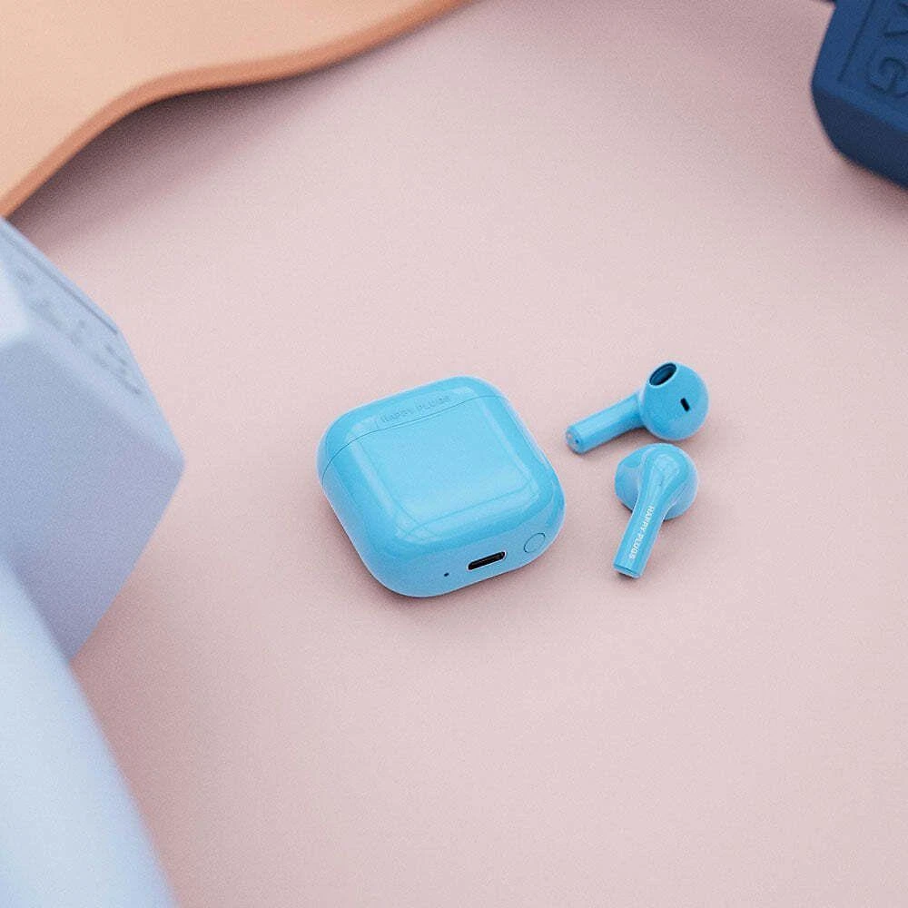 Happy Plugs Joy Belaidės ausinės, mėlynos spalvos