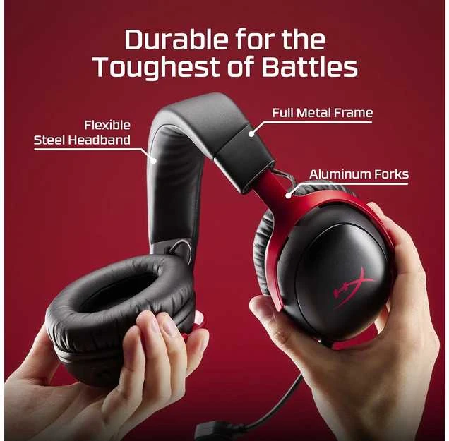 HyperX Cloud III S Belaidės Juodas (Juodos) Belaidės Žaidimų Ausinės