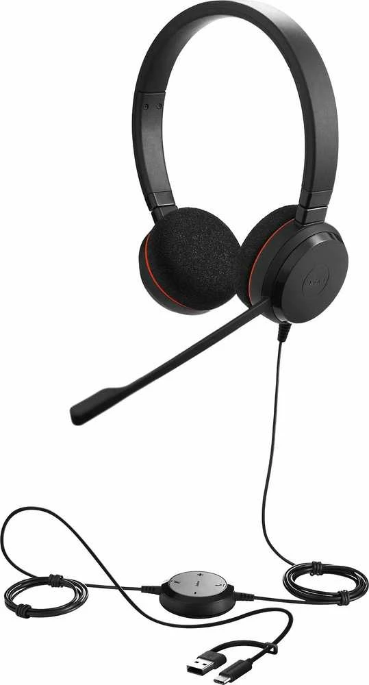 Jabra Evolve 20 ausinės su integruotu valdymo pulteliu