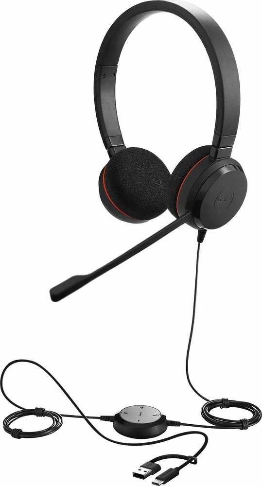 Jabra Evolve 30 II Ausinės su laidu su lankeliu ant galvos Office/Call center USB Type-C / USB Type-A Juodas