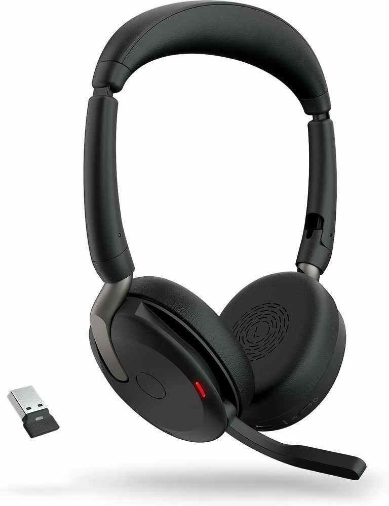 Jabra Evolve2 65 Flex UC Stereo - Ausinės - with belaidės charging pad