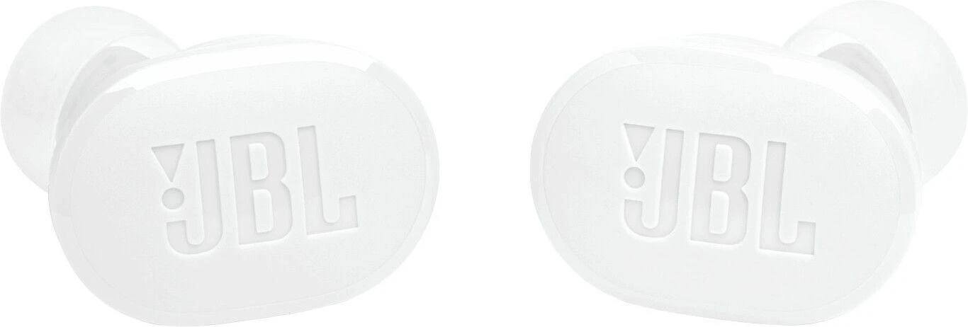 JBL Tune Buds ausinės, baltos priekinis vaizdas