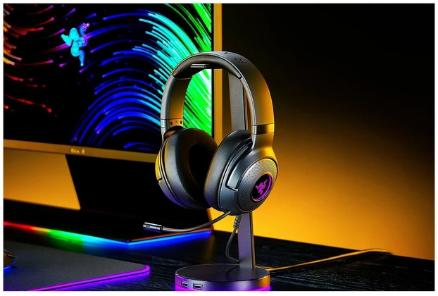 Razer Kraken V3 X RGB su laidu Juodas - su laidu žaidimams ausinės - REFURBISHED (juodas)