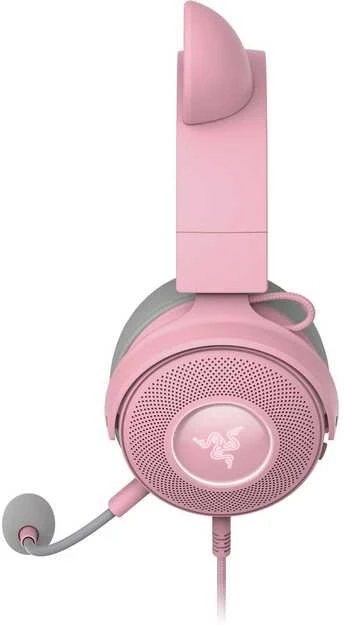 Ausinės Kaytetyt Tuotteet Käytetty Razer Kraken Kitty V2 Pro pelikuulokkeet, pinkki
