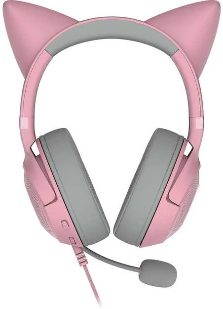 Ausinės Kaytetyt Tuotteet Käytetty Razer Kraken Kitty V2 pelikuulokkeet, pinkki