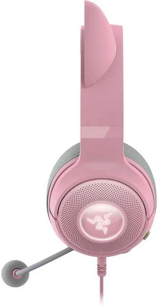 Razer Kraken Kitty V2 rožinės ausinės su mikrofonu