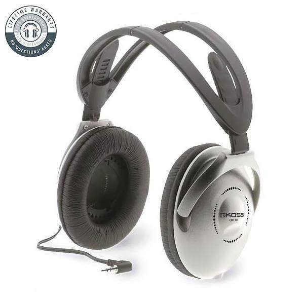 Koss | Ausinės | UR18 | su laidu | Ant ausų uždedamos | Sidabrinis | Noise canceling