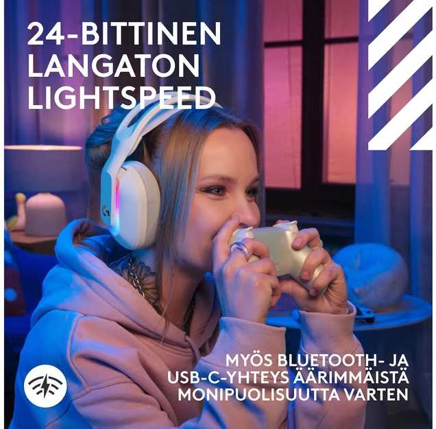 Logitech G Astro A20 X LIGHTSPEED Belaidės Belaidės Žaidimų Ausinės | Baltas