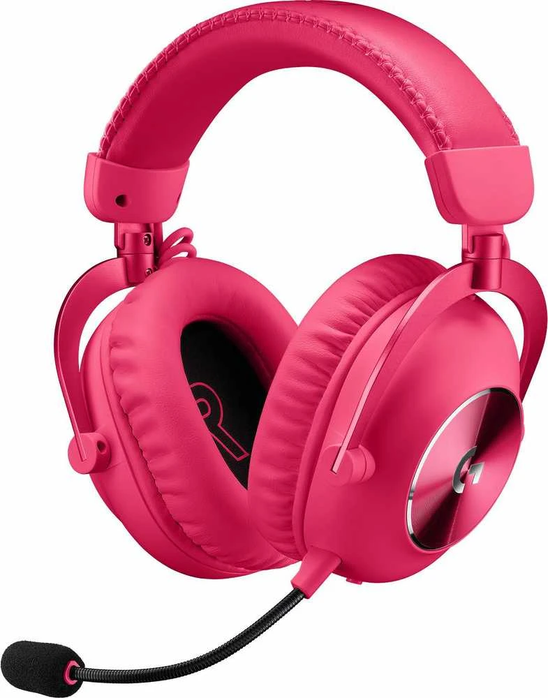 Logitech G Pro X 2 Lightspeed belaidės ausinės žaidimams, Rožinės spalvos