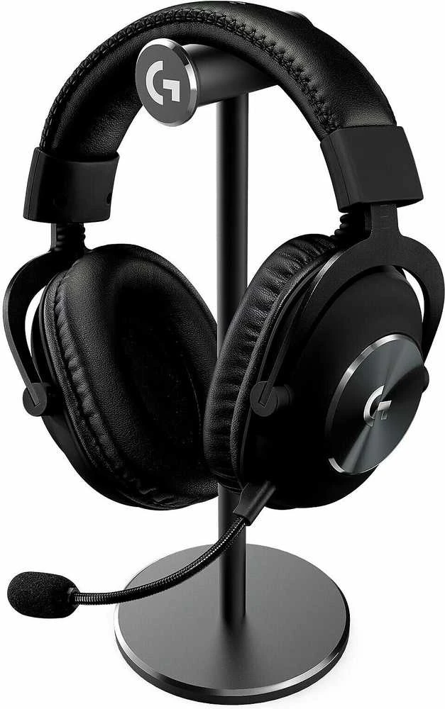 Logitech G Pro X 2 žaidimų ausinės ant stovo
