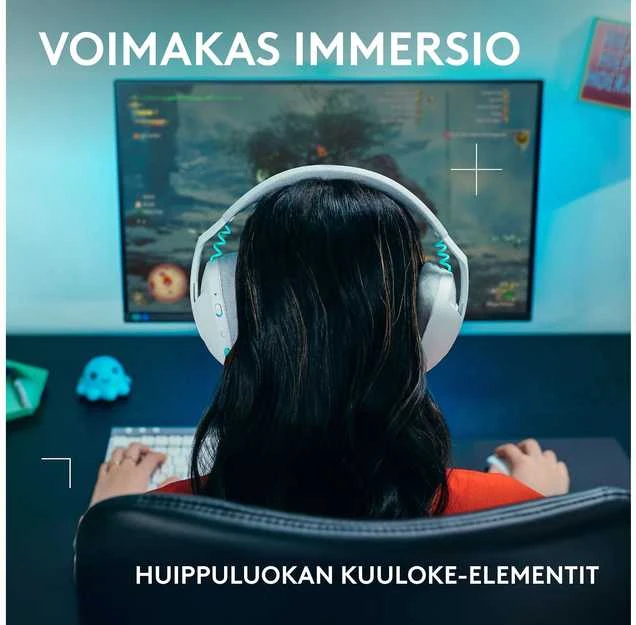 Žaidimų ausinės Logitech G321 baltos spalvos