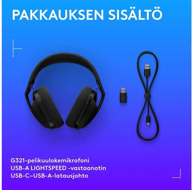 LOGITECH Ausinės PC - G321 - Juodas - 2.4GHZ/BT - EMEA28i-935