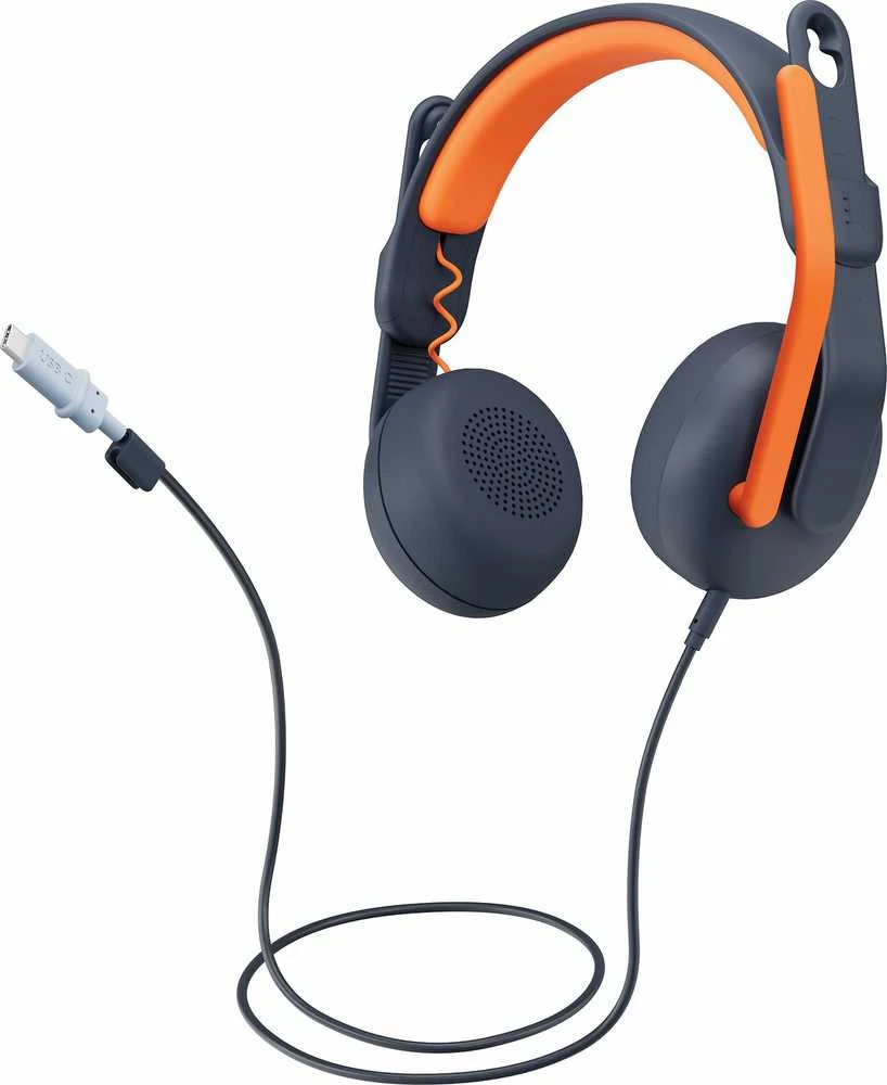 Ausinės Logitech ZONE LEARN - CLASSIC Mėlynas - WW-9006 ANT AUSŲ USB-C