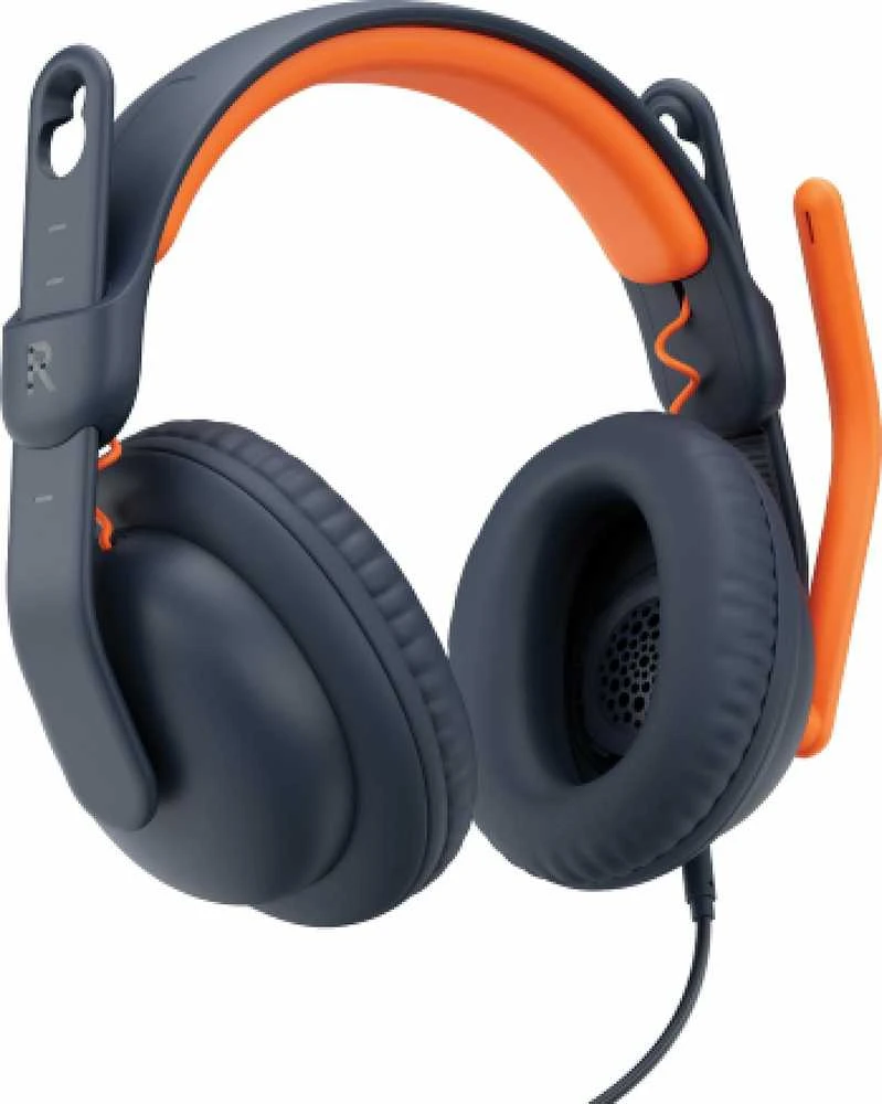 Logitech Zone Learn mėlynos ausinės su mikrofonu
