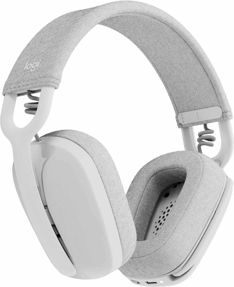 Logitech Zone Vibe 100 belaidės ausinės, Baltos