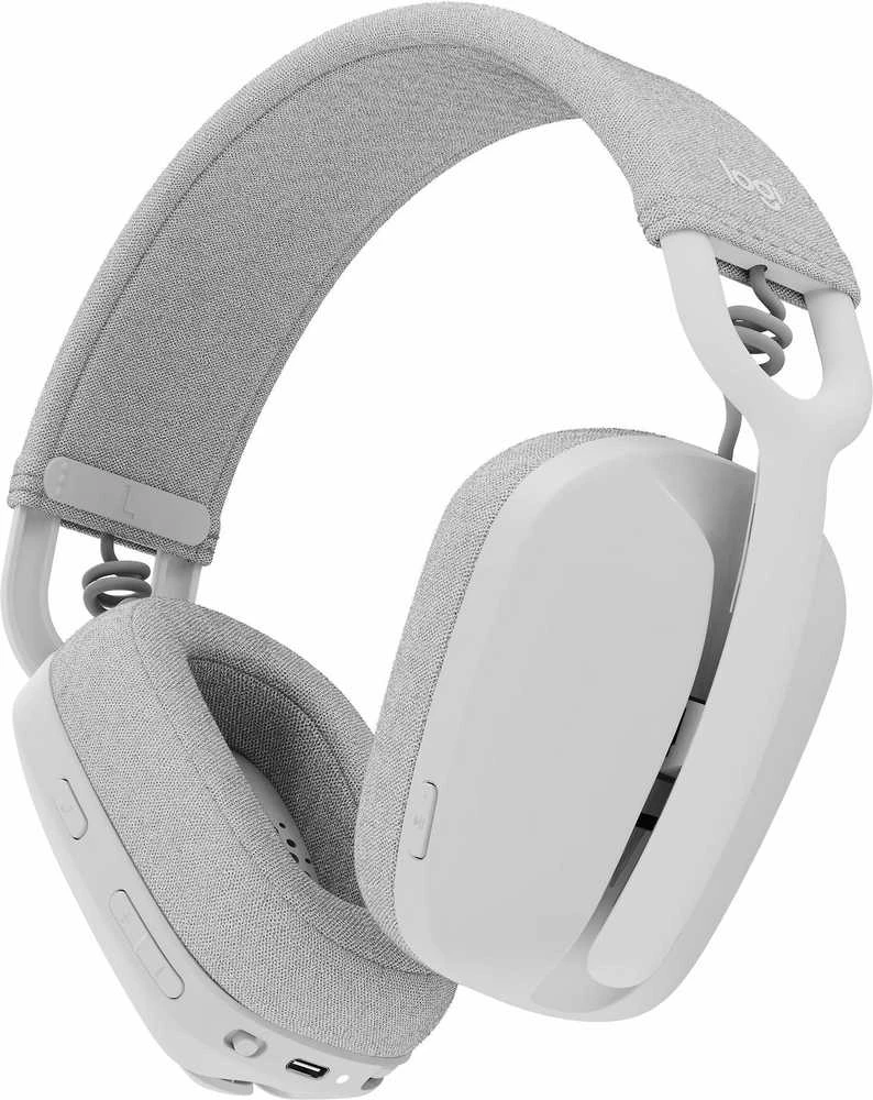 Logitech Zone Vibe 100 belaidės ausinės, Baltos