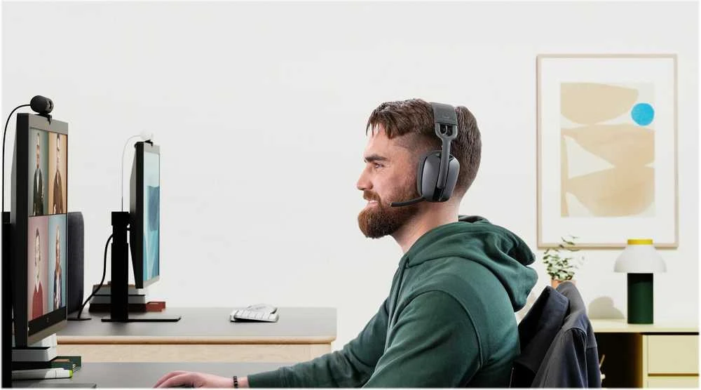 Belaidės Ausinės Logitech Zone Vibe Belaidės Bluetooth, pilkos spalvos