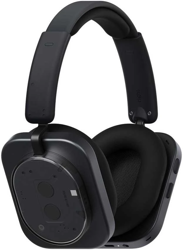 Juodos Nothing Headphone (1) ausinės su permatomu korpusu