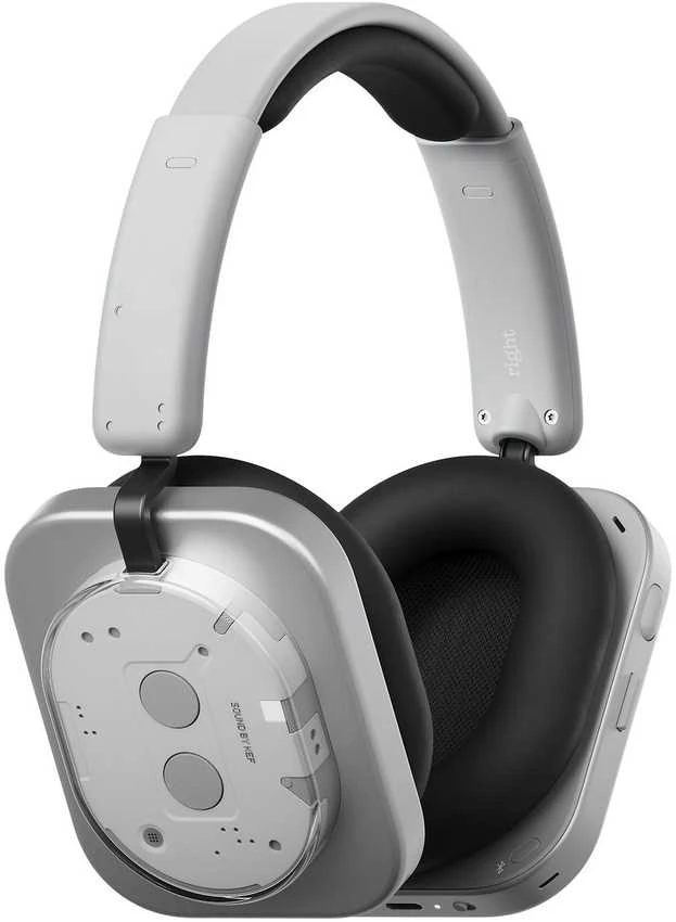Nothing Headphone (1) su skaidriu korpusu