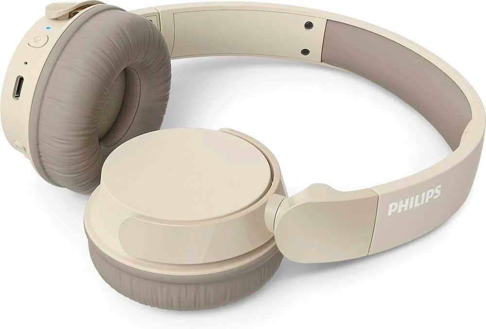 Philips TAH3209BG ausinės: šoninis kampas ir jungtys