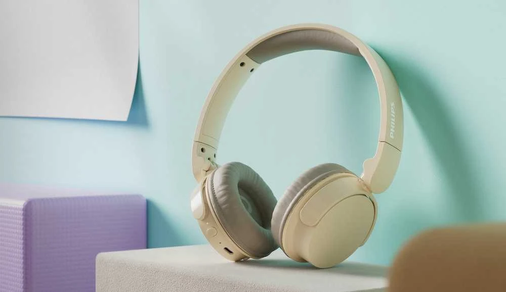Ausinės Philips TAH3209BG/00, Gelsvos