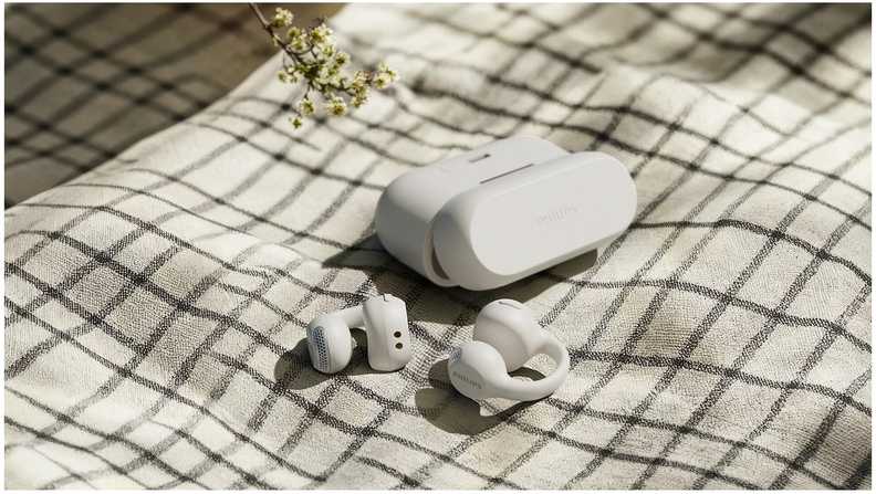 Tikros belaidės ausinės Philips, balta