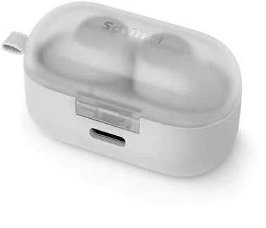 Philips TAT2149WT ausinių dėklas su permatomu dangteliu