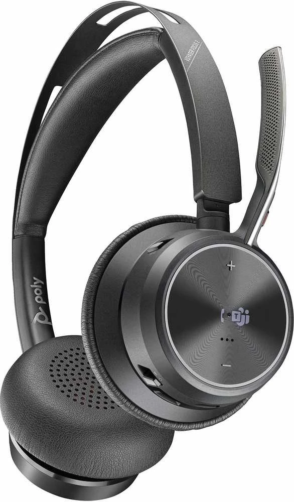 Hewlett Packard (HP) HP Poly Voyager Focus 2 Microsoft Teams sertifikuotas USB-C-C Ausinės +USB-C/A adapteris + įkrovimo stovai Be lokalizacijos