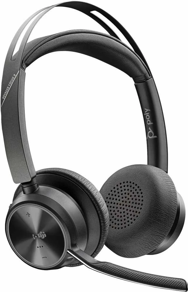 Hewlett Packard (HP) HP Poly Voyager Focus 2 Microsoft Teams sertifikuotas USB-C-C Ausinės +USB-C/A adapteris + įkrovimo stovai Be lokalizacijos