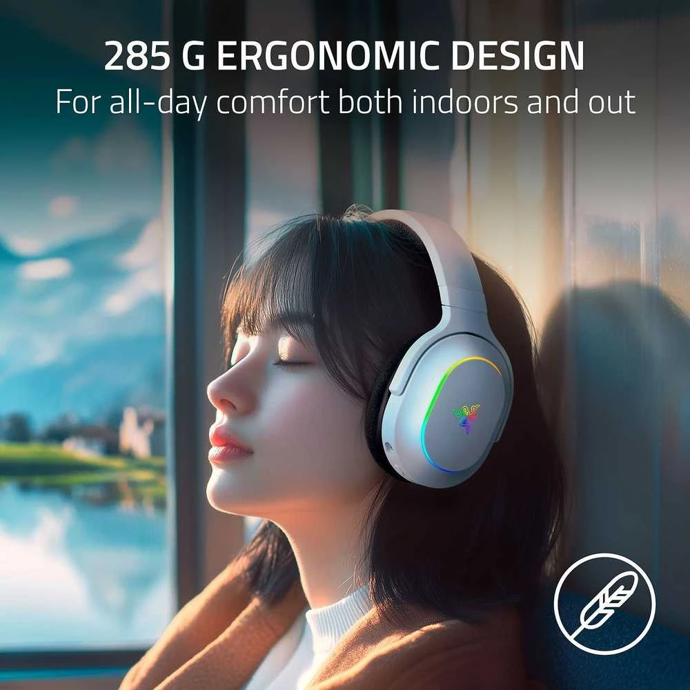 Razer | Ausinės Žaidimams | Barracuda X Chroma | Belaidės | Over-Ear | Mikrofonas | Belaidės | Baltas
