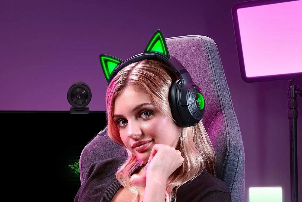 Razer | Ausinės | Kraken Kitty V2 BT | Taip | Bluetooth | Už ausų | Belaidės