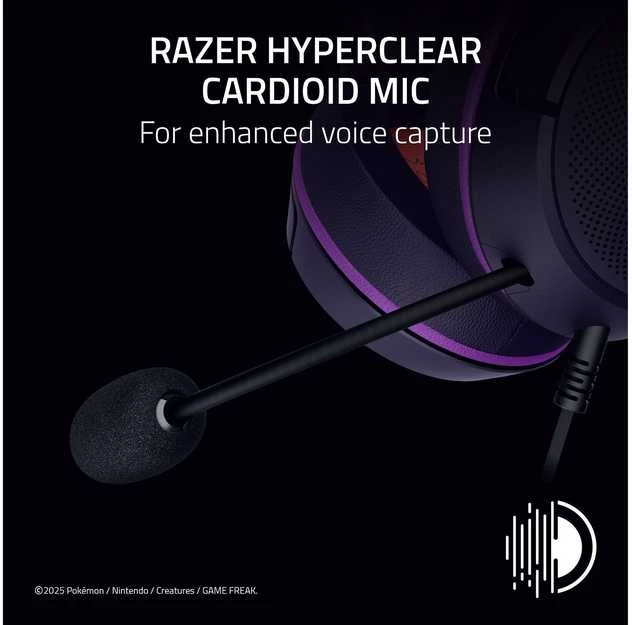 Razer Kraken Kitty V2 mikrofonas ir garso fiksavimas