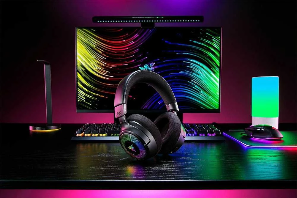 Razer Ausinės Žaidimams | Kraken V4 | Belaidės/su laidu | Over-Ear | Mikrofonas | Juodas
