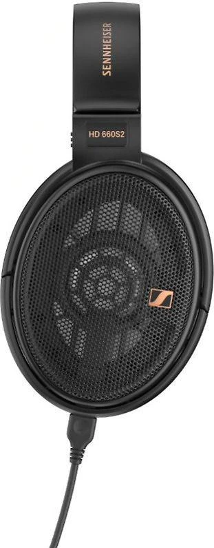 Sennheiser HD660S2 laidinės ausinės, juodas profilis