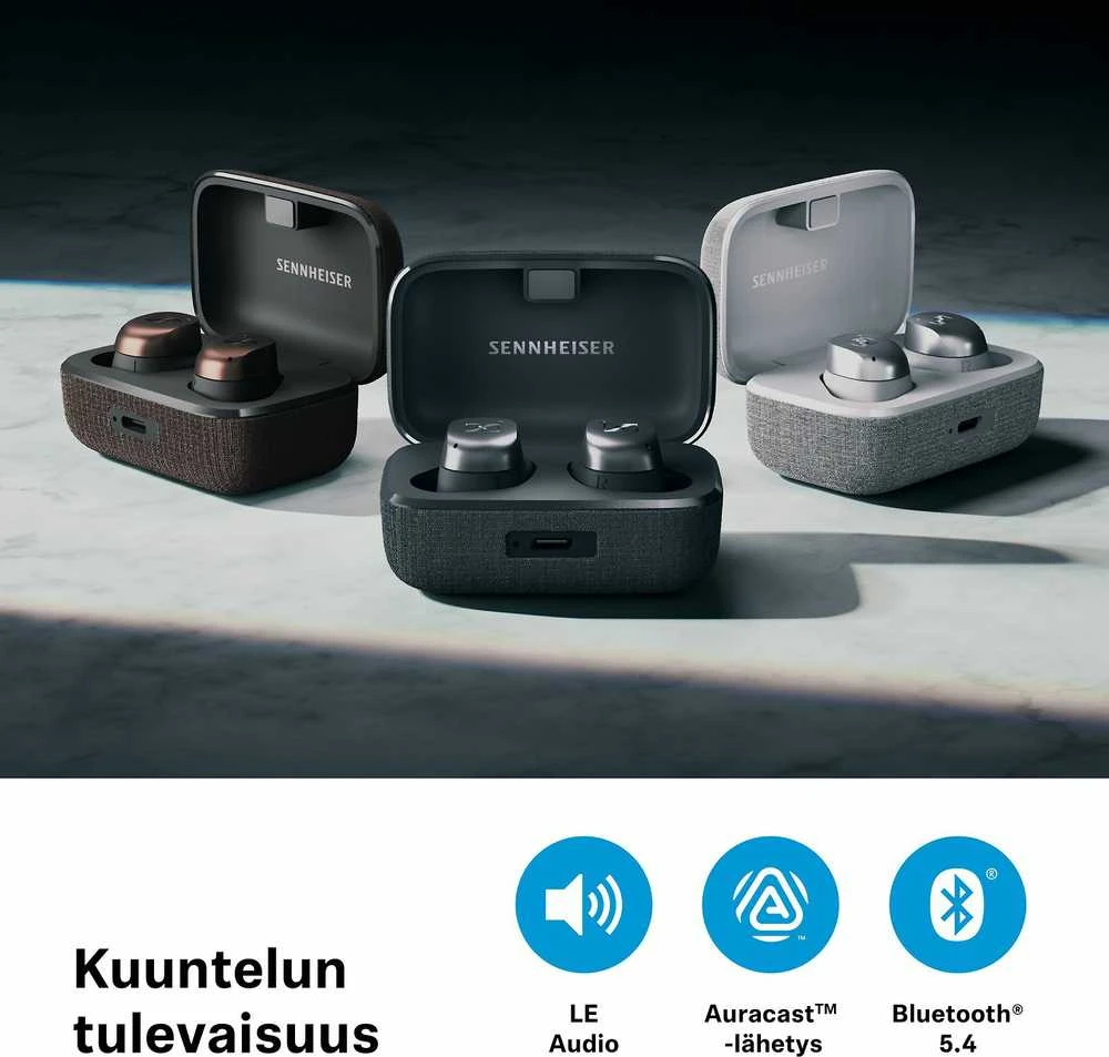Sennheiser Momentum 4 TWS ausinės, Juodos