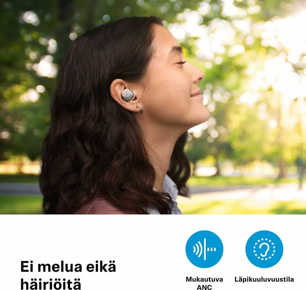 Sennheiser Momentum 4 TWS ausinės, Sidabrinės spalvos